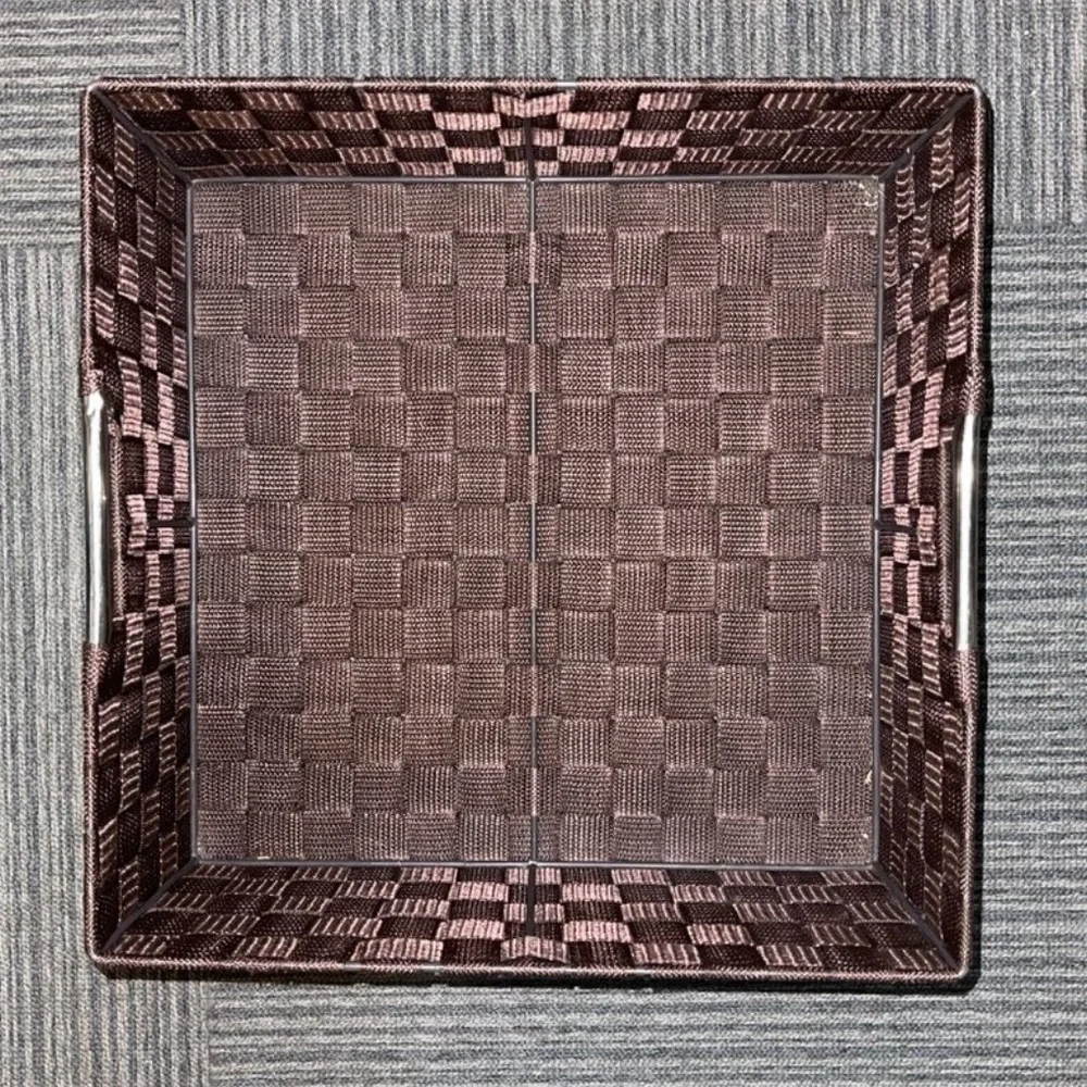 Woven Storage Basket with Built In Handles
